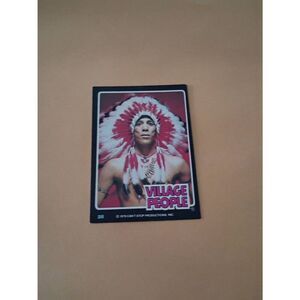 Vintage 1979 Village People Trading Card #28 Disco Era Vintage Music Collectible
